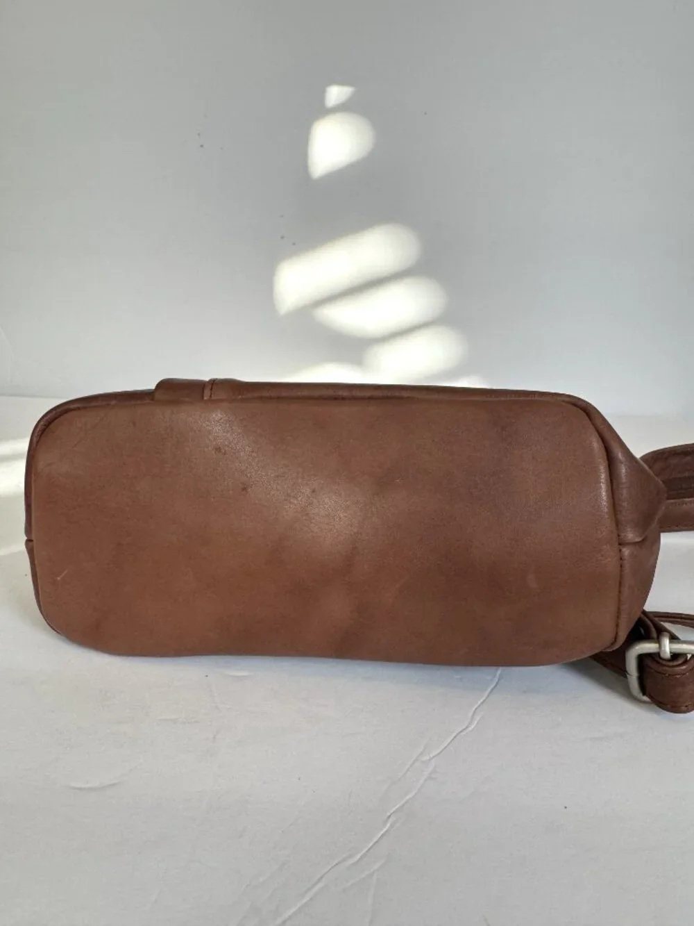 S1 PELLE MONTALCINO Genuine Italian Leather Backpack Rucksack Cognac Brown